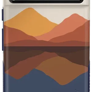 Opposites Attract | Day & Night Colorblock Mountains Google Pixel Case
