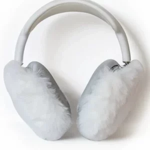 White Fluffy Earmuffs | AirPods Max Case 1